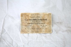 Band of Brother's film prop: Glen Miller dance invitation