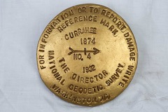 Band of Brothers Film Prop: Currahee Survey Plate